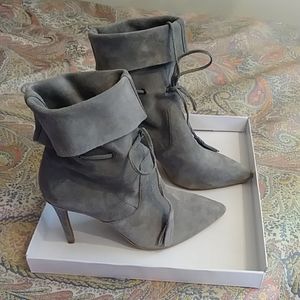 Suede ankle boots